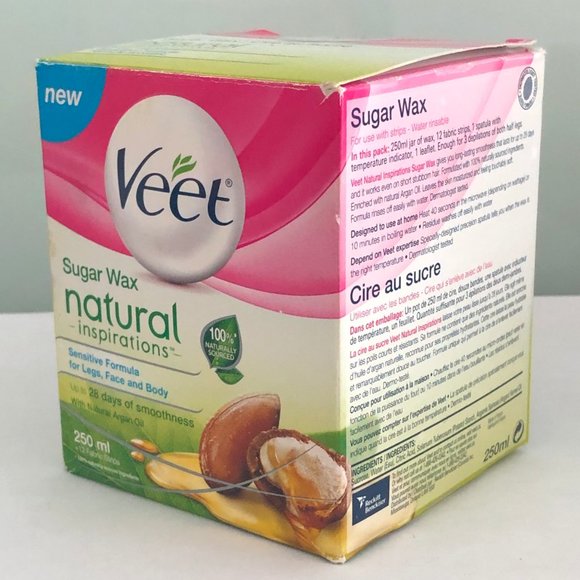 Veet Natural Inspiration Sugar Wax Legs, Face and Body Sensitive Formula 250 mL - Picture 8 of 9